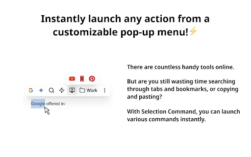Selection Command: Pabilisin ang Iyong Trabaho sa Browser - Screenshot 1