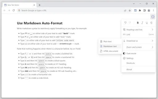 Notes – Quick Tab Notepad: Pinakamabilis na Notepad Extension - Screenshot 4
