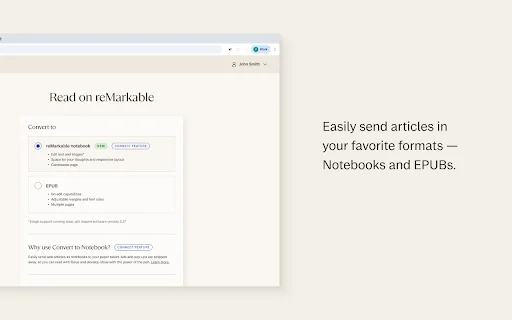 I-download ang Read on reMarkable – Ipadala ang Artikulo sa Tablet - Screenshot 2