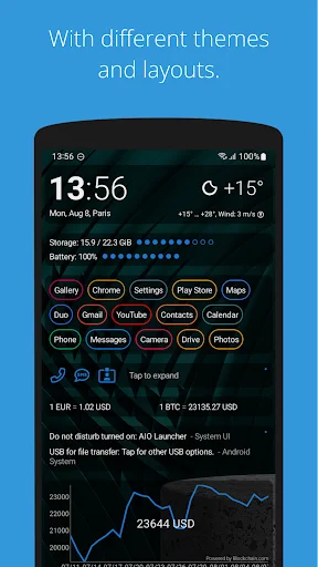 I-download ang AIO Launcher – Pinakamahusay na Home Screen App - Screenshot 2