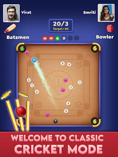 I-download ang Carrom Cricket: Disc Pool Game – Pinakamahusay na Laro - Screenshot 11
