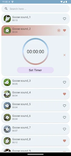 I-download ang Goose Sounds App – Mga Ringtone ng Gansa (Libre) - Screenshot 6