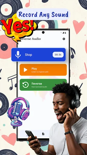I-download ang Reverse Audio: Reverse Singing – Masayang Voice Flip - Screenshot 2