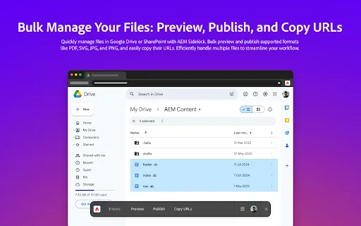 I-download ang AEM Sidekick: Preview at I-publish ang Content - Screenshot 2