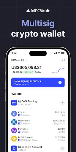 Download MPCVault – Multisig Wallet Para sa Secure na Crypto - Screenshot 1