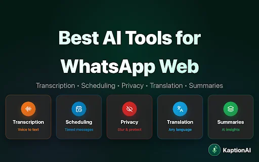 I-transcribe ang Audio sa WhatsApp Web gamit ang ChatGPT AI - Screenshot 1