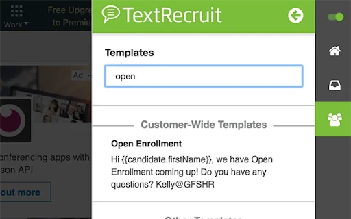 TextRecruit Extension – I-download ang Pinakabagong Bersyon Libre - Screenshot 5
