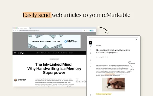 I-download ang Read on reMarkable – Ipadala ang Artikulo sa Tablet - Screenshot 1