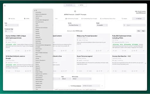 AIPRM para sa ChatGPT: I-download ang Pinakamahusay na Prompt Tool - Screenshot 1