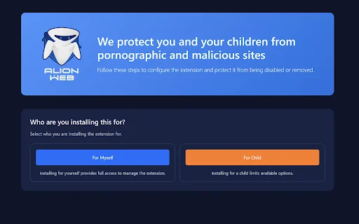 I-download ang AlionWeb: Proteksyon sa Internet para sa Pamilya - Screenshot 1
