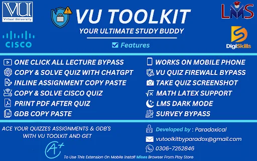 Download VU Toolkit Pinakamahusay na Extension para sa mga Estudyante - Screenshot 1