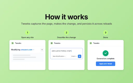 I-download ang Tweeks – I-customize ang Iyong Paboritong Websites - Screenshot 3