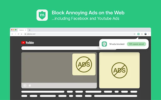 Minty Adblocker: Pinakamahusay na Libreng Adblocker para sa Chrome - Screenshot 1