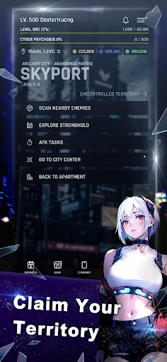 I-download ang Arclight City: Cyberpunk RPG – Pinakamahusay na Text-Based MMORPG - Screenshot 5