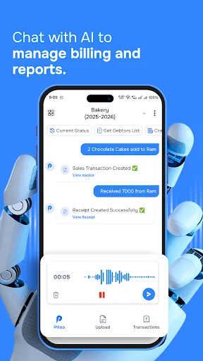 I-download ang Pilloo AI – Voice-based Billing at Accounting App - Screenshot 3
