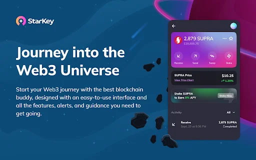 I-download ang StarKey Wallet: Pinakamabilis na Web3 Wallet para sa Supra - Screenshot 1