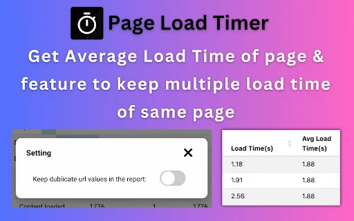 I-download ang Page Load Timer – Bilis ng Website sa Isang Click - Screenshot 4