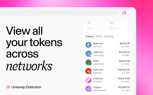 I-download ang Uniswap Extension – Pinakamabilis na Crypto Wallet - Screenshot 3