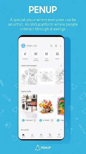 I-download ang PENUP Pinakabagong Bersyon – Drawing App Libre - Screenshot 1