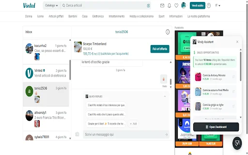 I-download ang Vindy: Pinakamahusay na Vinted Seller Tool 2026 - Screenshot 5