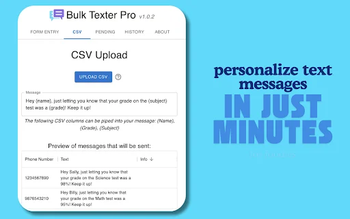 Bulk Texter Pro: Magpadala ng Bulk SMS nang Mabilis at Madali - Screenshot 1