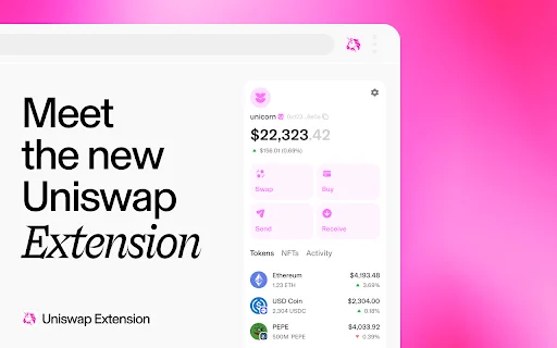 I-download ang Uniswap Extension – Pinakamabilis na Crypto Wallet - Screenshot 1