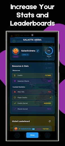 I-download ang Galactic Arena – Space War MMO | Labanan sa Kalawakan - Screenshot 3