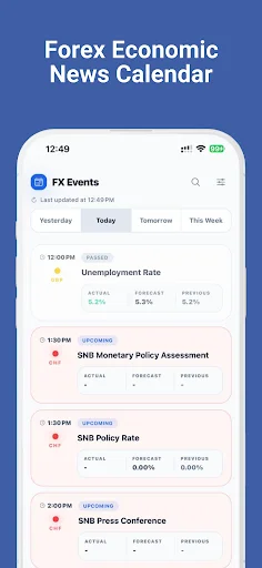 I-download ang Forex Event Calendar – Real-time Forex Updates - Screenshot 1