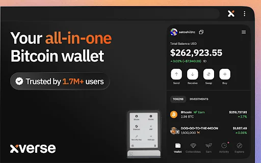 I-download ang Xverse: Bitcoin Wallet – Ligtas at Mabilis na Crypto - Screenshot 1
