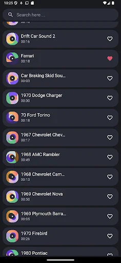 I-download ang Car Sounds App – Mga Ringtone ng Kotse na Libre - Screenshot 3