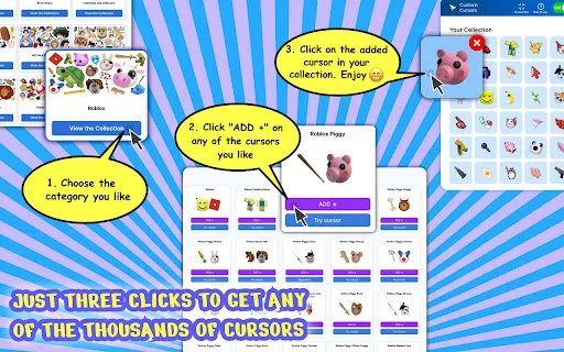 I-download ang Custom Cursor Changer para sa Chrome – Libreng Sets - Screenshot 2