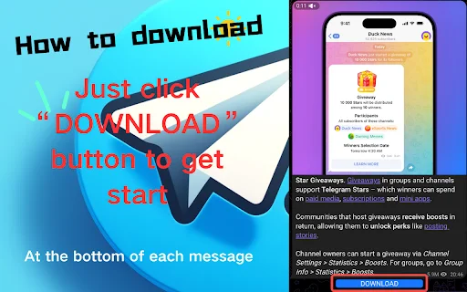 Telegram Video Downloader – I-download ang TG Media nang Mabilis - Screenshot 3