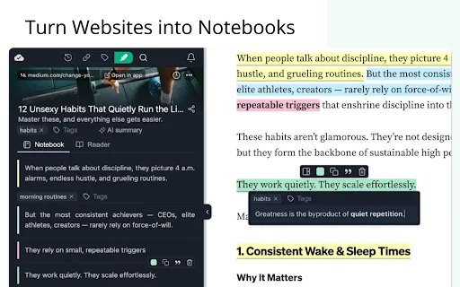 Web Highlights: Pinakamahusay na Highlighter at PDF Annotation Tool - Screenshot 1