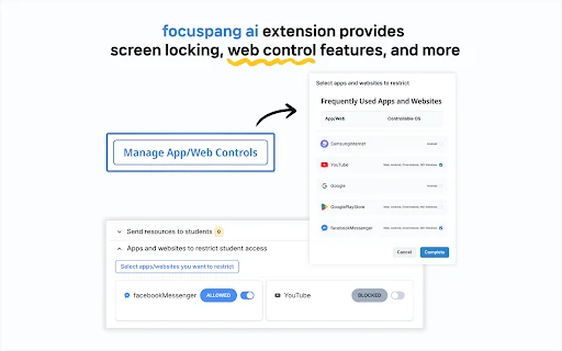 I-download ang Focuspang para sa Chrome – Epektibong Classroom Management - Screenshot 1