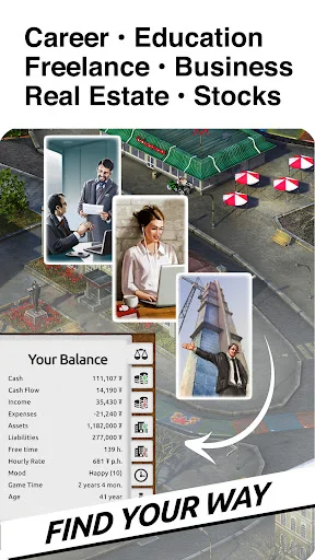 I-download ang Timeflow LITE Sim – Pinakamahusay na Life Simulator App - Screenshot 2