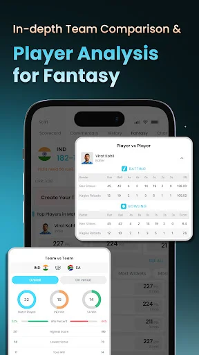 I-download ang Cricket LineX: Pinakamabilis na Live Cricket Scores! - Screenshot 4