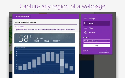 I-download ang OneNote Web Clipper – I-save ang Web Pages nang Libre - Screenshot 3