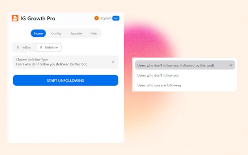 IG Growth Pro – Pinakamahusay na Instagram Auto Follower Tool - Screenshot 2