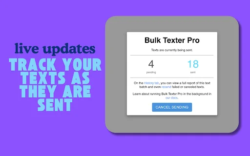 Bulk Texter Pro: Magpadala ng Bulk SMS nang Mabilis at Madali - Screenshot 4