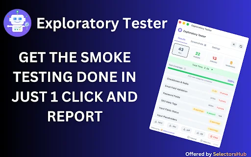 Exploratory Tester: Automated QA Testing Tool para sa Browser - Screenshot 2