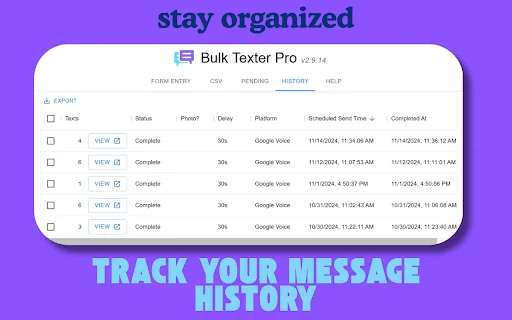 Bulk Texter Pro: Magpadala ng Bulk SMS nang Mabilis at Madali - Screenshot 2
