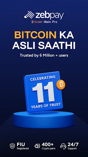 I-download ang ZebPay: Pinakamahusay na Bitcoin at Crypto Trading App - Screenshot 1