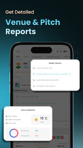 I-download ang Cricket LineX: Pinakamabilis na Live Cricket Scores! - Screenshot 6