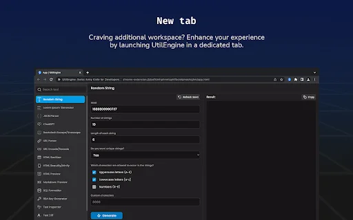 UtilEngine: Pinakamahusay na Tool para sa Productivity ng Developers - Screenshot 3