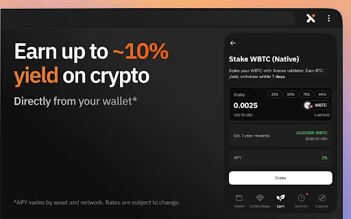 I-download ang Xverse: Bitcoin Wallet – Ligtas at Mabilis na Crypto - Screenshot 3