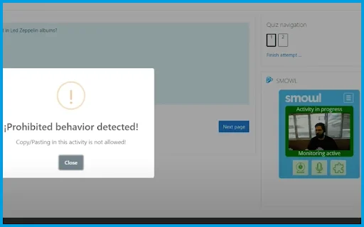I-download ang Smowl para sa Chrome – Secure na Online Exam Tool - Screenshot 2