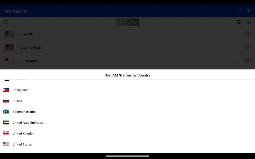 World Radio: AM, FM, HD – Makinig sa Live Radio Stations - Screenshot 12