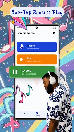 I-download ang Reverse Audio: Reverse Singing – Masayang Voice Flip - Screenshot 3