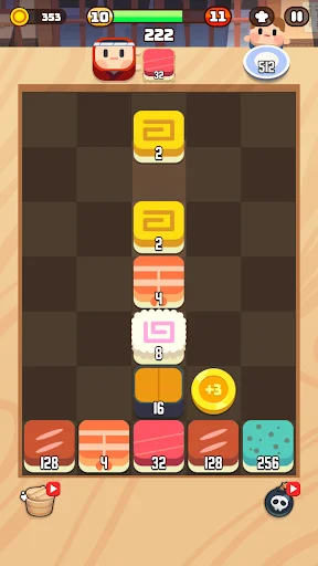 I-download ang Sushi Drop: 2048 Merge Puzzle – Libreng Laro - Screenshot 3