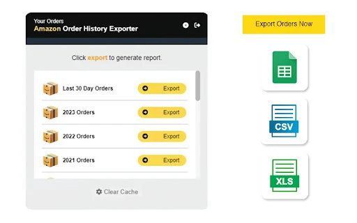 OrderPro: I-export ang Order History sa Excel at Google Sheets - Screenshot 1